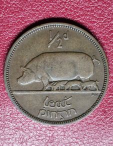 Ireland 1935 1/2d Half Penny coin