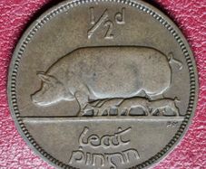 Ireland 1935 1/2d Half Penny coin