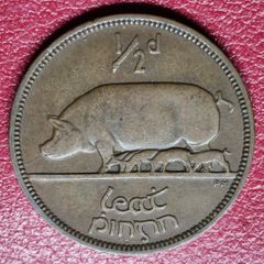 Ireland 1935 1/2d Half Penny coin