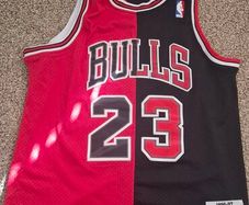 Mens Mitchell & Ness HC Homage to Home Chicago Bulls Jordan Jersey Used Size Medium NBA
