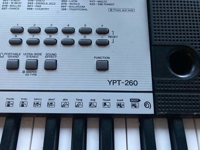Yamaha ypt 260