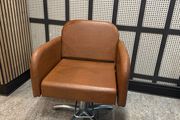 Luca Rossini Adjustable Brown Opera Salon Chair