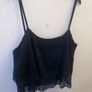 Black lacy crop top (size 16) Image 2