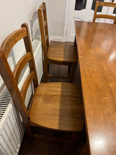 Hardwood Dining Table and 6 Chairs OPEN TO OFFERS