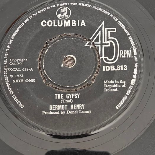 Dermot Henry, The Gypsy 7" , Irish Fold Trad