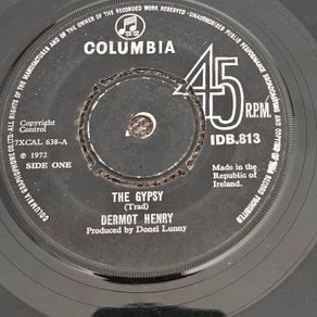 Dermot Henry, The Gypsy 7" , Irish Fold Trad