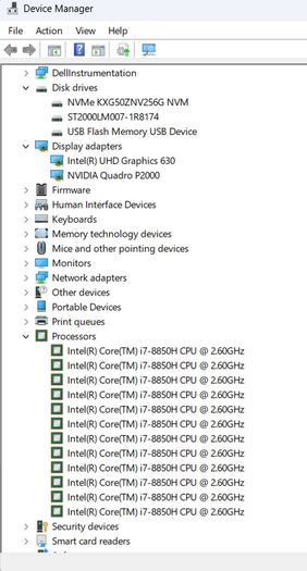 Dell Precision 7530 I7/16gb/256ssd/nvidia/win11