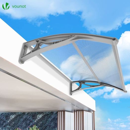 Front Door Canopy Outdoor Awning, Rain Shelter for Back Door, Porch, Patio, Window, 100 x 80 cm (FREE SHIPPING)