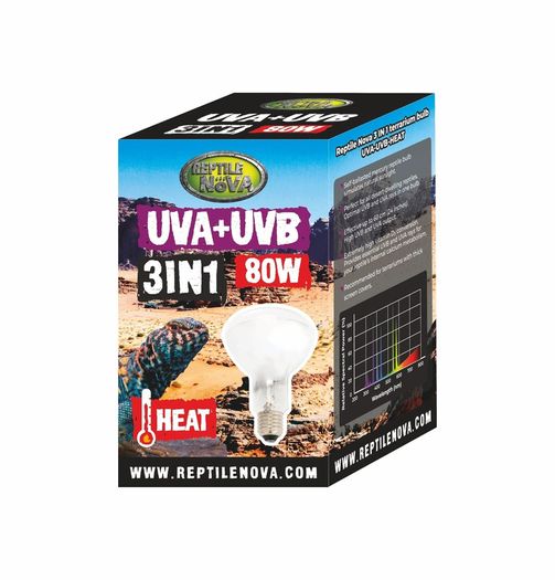 Reptile Nova Bulb For Terrariums UVA+UVB 80W