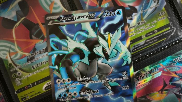 Black Kyurem EX ! Full Art ! Ultra Rare ! from Surging Sparks Set ! 2024 ! Pokemon Card !