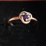PANDORA Sterling Silver 925 February Purple Eternity Circle Ring size O - 2,2g Image 4