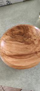 SMALL Wooden Bowl -SPALTED BEECH- and the date 1997.as trinket dish handmade wood turning by Dan O'Loughlin .
