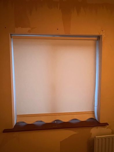 Cream Roller Blinds with Scalloped Edge 4 Available between 112/115cm wide