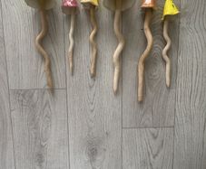 Handmade Ceramic Mushrooms x 6