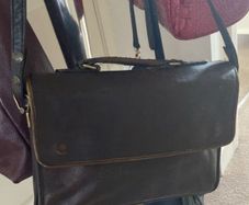 Brief Case Leather Hide Designer Case