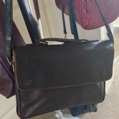 Brief Case Leather Hide Designer Case