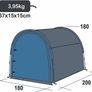 Multi-Use Storage Tent for Up to 4 Bicycles Image 4