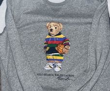 Ralph Lauren Polo Bear Sweatshirt Basketball-Themed Small Heater Design