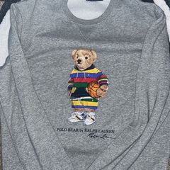 Ralph Lauren Polo Bear Sweatshirt Basketball-Themed Small Heater Design