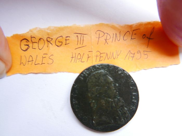 Middlesex National Series Prince of Wales 1795 Halfpenny token