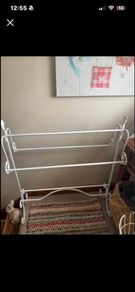 Shabby chic wrought iron/metal Towel Rail