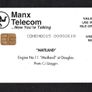 1998 Isle of Man UK3/ 33 units Maitland Railway Train (Siemens - S30 (Module 34)) Phone Card Image 2