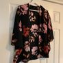 New Look Black & Pink Floral Blazer Image 3