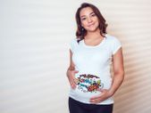 Baby boom cool funny ladies girls T-shirt Tee Top Shirt for new pregnant mom