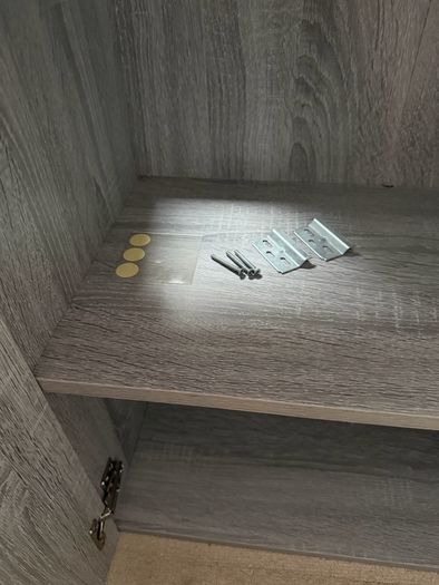 vidaXL Wall Cabinet 60x31x60 cm, Grey Sonoma Oak, Brand New / Assembled