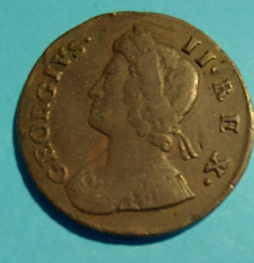 England George II  1735 Half Penny  V.Fine condition