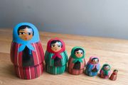 Vintage stacking dolls set