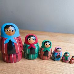 Vintage stacking dolls set