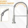 Brushed nickel pull down kitchen tap NEW Image 7