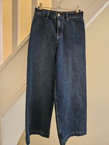 M&S Petite Wide Leg Jeans Size 8