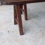 Set Of Two Antique French Solid oak Benches very sturdy  strong and solid Beautiful Patina Image 2