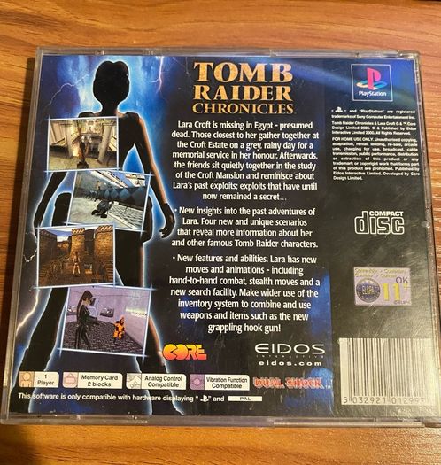 Tomb Raider Chronicles Playstation PS1 - English PAL