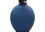 Pool Sand Filter with 6 Position Valve Blue 660 mm