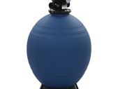 Pool Sand Filter with 6 Position Valve Blue 660 mm