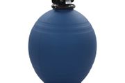 Pool Sand Filter with 6 Position Valve Blue 660 mm