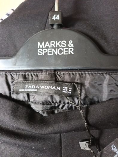 Zara Woman  Black Trousers.   S. M-12.  B.N.W.T.