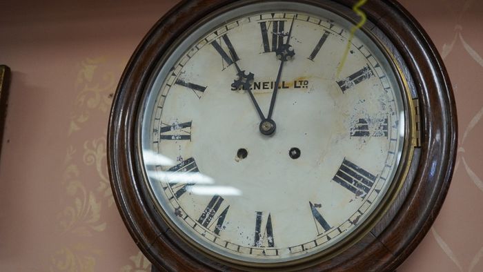 Antique Irish Oak Wall Clock, c.1910