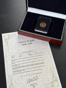 1984 Liberty 5 dollars Half Eagle Gold Coin 22k / CT