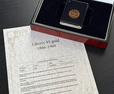 1984 Liberty 5 dollars Half Eagle Gold Coin 22k / CT