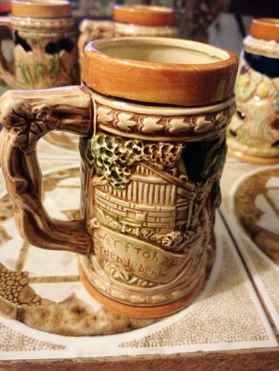 4 Vintage Beer Tankards made in Japan