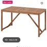 Outdoor dining table and chairs Image 2