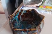 1960s glazed planter bowl