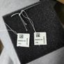 silver pendant and drop earrings with pearl Image 7