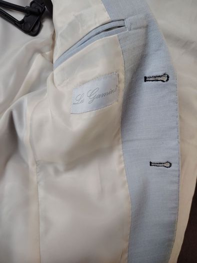 Blue suit jacket