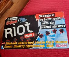 Metal Hammer Riot Volume 1 - VHS from 2001 (with Tool, Soulfly, Slipknot and more)