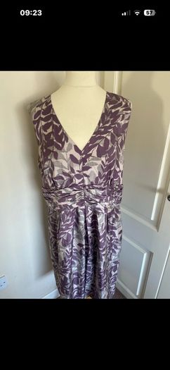 Betty Jackson Black lined silk dress size 16